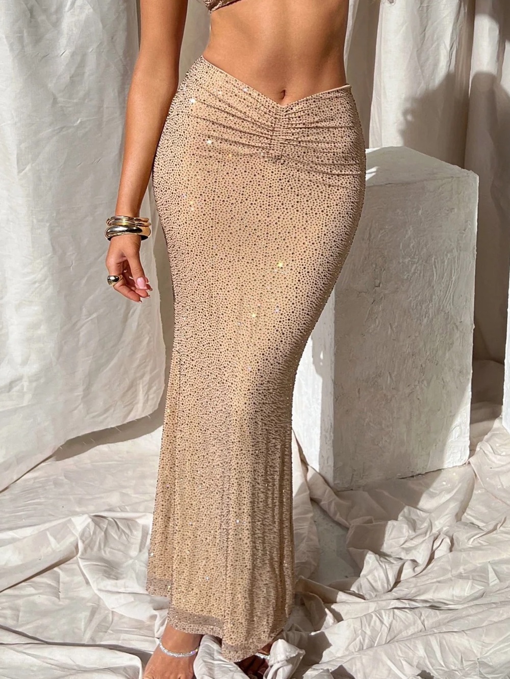 Baby Boo Eloise Embellished Maxi Skirt NWT
